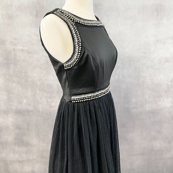 Love‎ Rein Fit Flare Dress Juniors 7 Whimsigoth Fairy Grunge Retro Bling Beaded - Picture 3 of 9